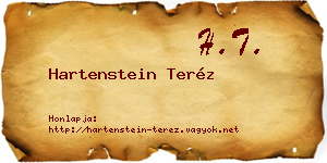 Hartenstein Teréz névjegykártya