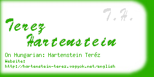 terez hartenstein business card